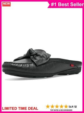 Genuine Napa Calf Leather Mules with Gel Cushion Comfort Walking Shoes